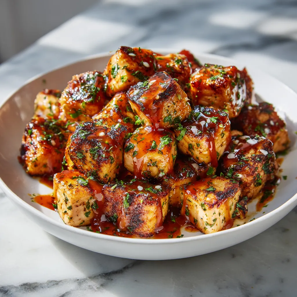 Crispy Bang Bang Salmon Bites with Creamy Sweet Chili Sauce - Easy Air Fryer Appetizer