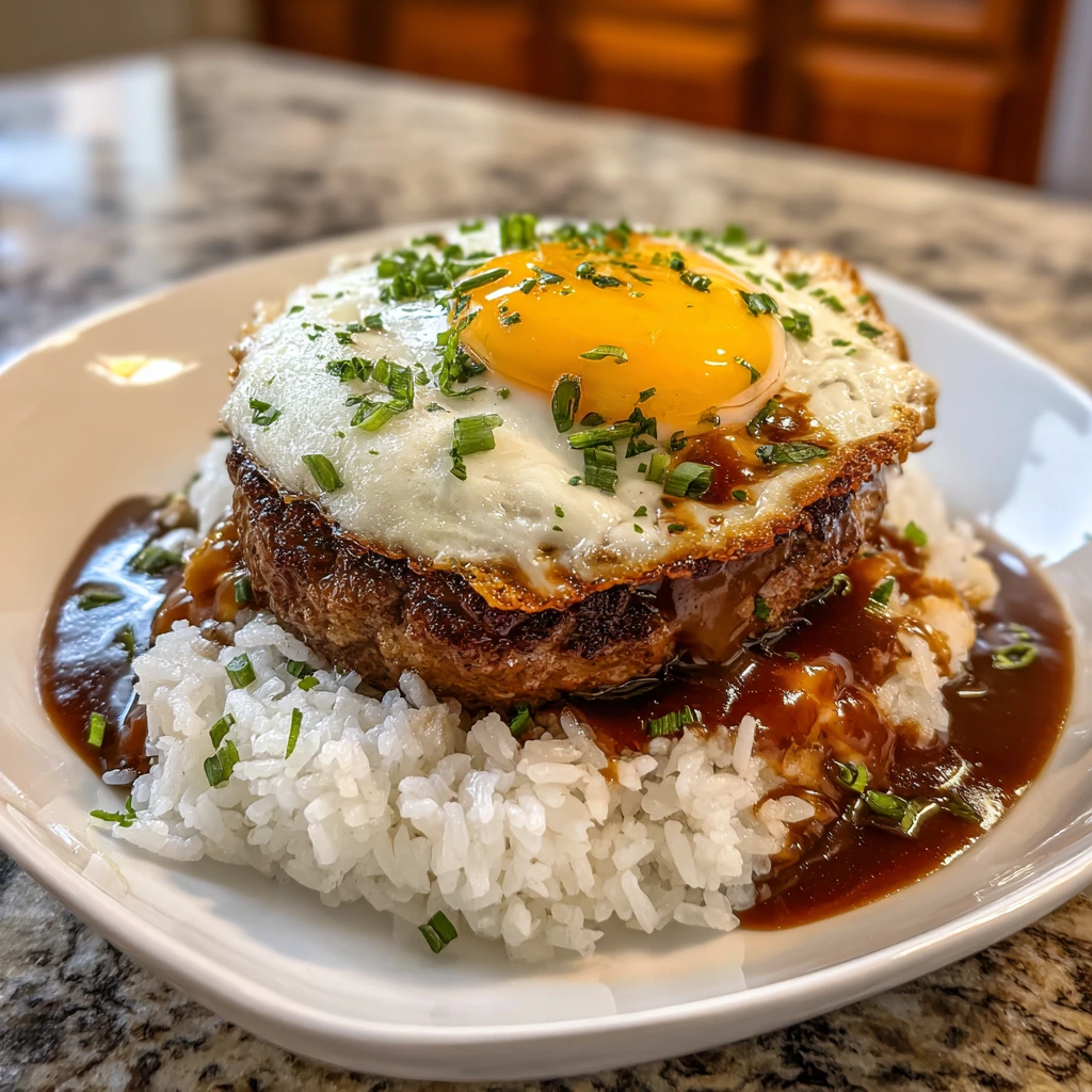 Ultimate Hawaiian Loco Moco: A Savory Delight with Juicy Burgers and Fried Eggs