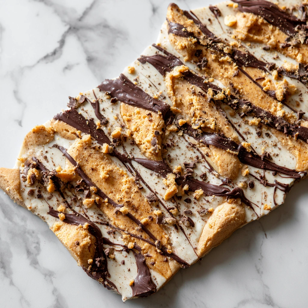 Decadent Vegan Gluten-Free Cookie Dough Bark with Chocolate and Nuts