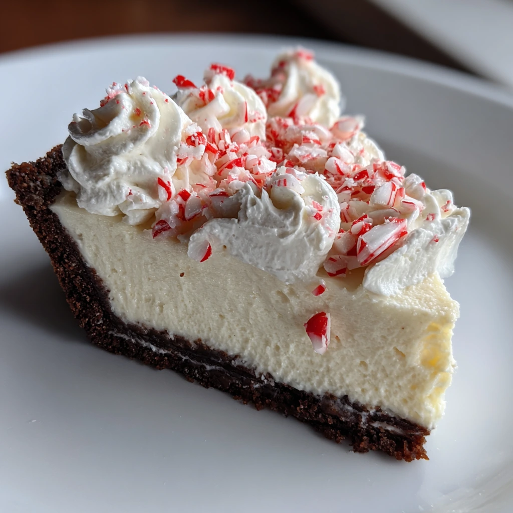 Delightfully Creamy White Chocolate Peppermint Pie for the Holidays