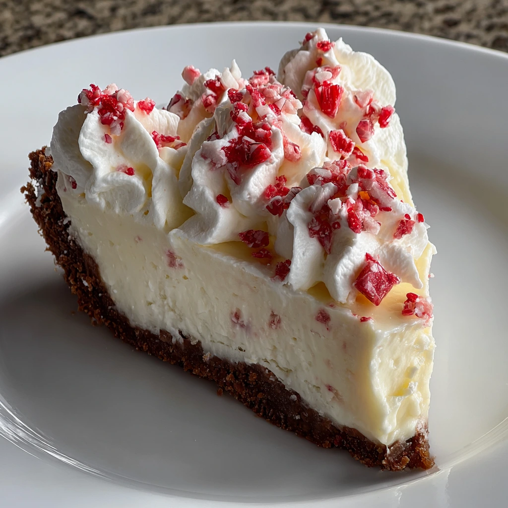 Delightfully Creamy White Chocolate Peppermint Pie for the Holidays