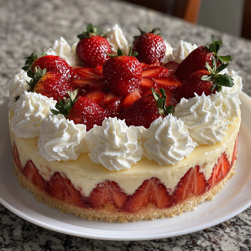 Decadent White Chocolate Strawberry Cheesecake with a Creamy Twist
